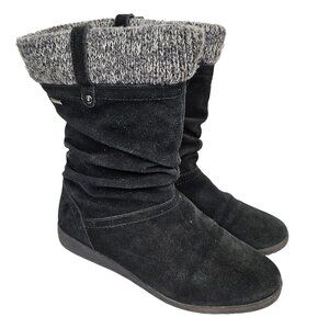 Cougar Vicari Black Waterproof Suede Slouchy Pull On Winter Boot 10